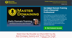 Desktop Screenshot of masterdomaining.com
